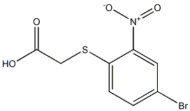 [(4-bromo-2-nitrophenyl)thio]acetic acid Struktur