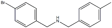 [(4-bromophenyl)methyl][(4-methylphenyl)methyl]amine Struktur