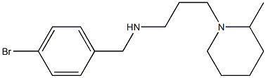 [(4-bromophenyl)methyl][3-(2-methylpiperidin-1-yl)propyl]amine Struktur