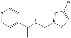 [(4-bromothiophen-2-yl)methyl][1-(pyridin-4-yl)ethyl]amine Struktur