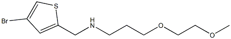 [(4-bromothiophen-2-yl)methyl][3-(2-methoxyethoxy)propyl]amine Struktur