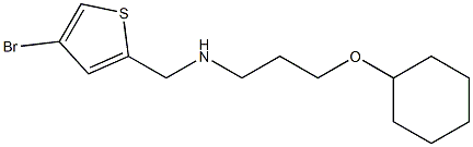 [(4-bromothiophen-2-yl)methyl][3-(cyclohexyloxy)propyl]amine Struktur