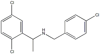 [(4-chlorophenyl)methyl][1-(2,5-dichlorophenyl)ethyl]amine Struktur