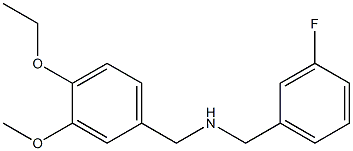 [(4-ethoxy-3-methoxyphenyl)methyl][(3-fluorophenyl)methyl]amine Struktur