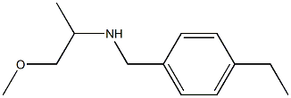 [(4-ethylphenyl)methyl](1-methoxypropan-2-yl)amine Struktur