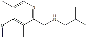 [(4-methoxy-3,5-dimethylpyridin-2-yl)methyl](2-methylpropyl)amine Struktur