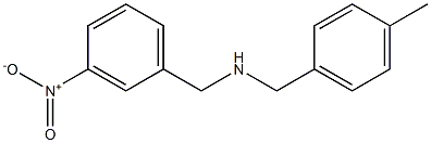 [(4-methylphenyl)methyl][(3-nitrophenyl)methyl]amine Struktur