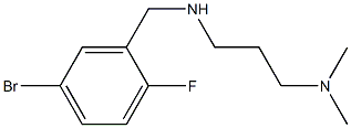 [(5-bromo-2-fluorophenyl)methyl][3-(dimethylamino)propyl]amine Struktur