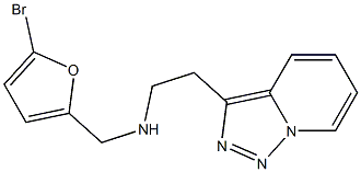 [(5-bromofuran-2-yl)methyl](2-{[1,2,4]triazolo[3,4-a]pyridin-3-yl}ethyl)amine Struktur