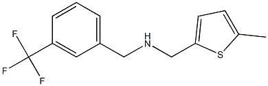 [(5-methylthiophen-2-yl)methyl]({[3-(trifluoromethyl)phenyl]methyl})amine Struktur