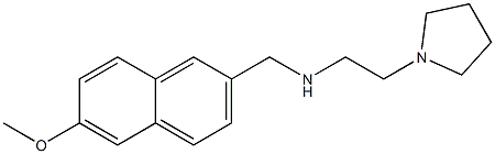 [(6-methoxynaphthalen-2-yl)methyl][2-(pyrrolidin-1-yl)ethyl]amine Struktur