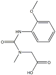 [{[(2-methoxyphenyl)amino]carbonyl}(methyl)amino]acetic acid Struktur