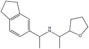 [1-(2,3-dihydro-1H-inden-5-yl)ethyl][1-(oxolan-2-yl)ethyl]amine Struktur