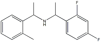 [1-(2,4-difluorophenyl)ethyl][1-(2-methylphenyl)ethyl]amine Struktur