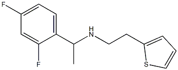 [1-(2,4-difluorophenyl)ethyl][2-(thiophen-2-yl)ethyl]amine Struktur