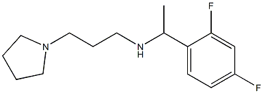 [1-(2,4-difluorophenyl)ethyl][3-(pyrrolidin-1-yl)propyl]amine Struktur