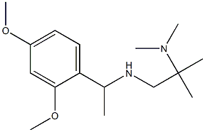 [1-(2,4-dimethoxyphenyl)ethyl][2-(dimethylamino)-2-methylpropyl]amine Struktur