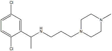 [1-(2,5-dichlorophenyl)ethyl][3-(4-methylpiperazin-1-yl)propyl]amine Struktur