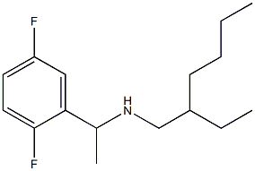 [1-(2,5-difluorophenyl)ethyl](2-ethylhexyl)amine Struktur