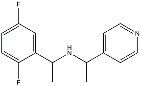 [1-(2,5-difluorophenyl)ethyl][1-(pyridin-4-yl)ethyl]amine Struktur