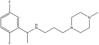 [1-(2,5-difluorophenyl)ethyl][3-(4-methylpiperazin-1-yl)propyl]amine Struktur