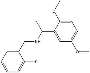 [1-(2,5-dimethoxyphenyl)ethyl][(2-fluorophenyl)methyl]amine Struktur