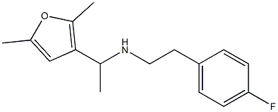 [1-(2,5-dimethylfuran-3-yl)ethyl][2-(4-fluorophenyl)ethyl]amine Struktur