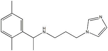 [1-(2,5-dimethylphenyl)ethyl][3-(1H-imidazol-1-yl)propyl]amine Struktur