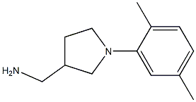 [1-(2,5-dimethylphenyl)pyrrolidin-3-yl]methylamine Struktur