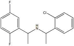 [1-(2-chlorophenyl)ethyl][1-(2,5-difluorophenyl)ethyl]amine Struktur