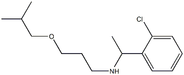 [1-(2-chlorophenyl)ethyl][3-(2-methylpropoxy)propyl]amine Struktur