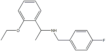 [1-(2-ethoxyphenyl)ethyl][(4-fluorophenyl)methyl]amine Struktur