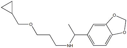 [1-(2H-1,3-benzodioxol-5-yl)ethyl][3-(cyclopropylmethoxy)propyl]amine Struktur