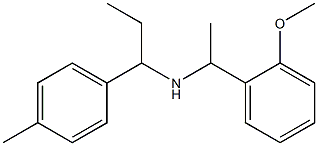 [1-(2-methoxyphenyl)ethyl][1-(4-methylphenyl)propyl]amine Struktur