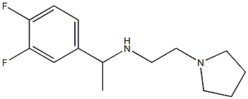 [1-(3,4-difluorophenyl)ethyl][2-(pyrrolidin-1-yl)ethyl]amine Struktur