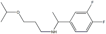 [1-(3,4-difluorophenyl)ethyl][3-(propan-2-yloxy)propyl]amine Struktur