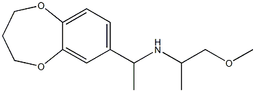 [1-(3,4-dihydro-2H-1,5-benzodioxepin-7-yl)ethyl](1-methoxypropan-2-yl)amine Struktur