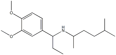 [1-(3,4-dimethoxyphenyl)propyl](5-methylhexan-2-yl)amine Struktur