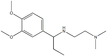 [1-(3,4-dimethoxyphenyl)propyl][2-(dimethylamino)ethyl]amine Struktur