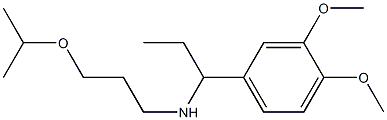 [1-(3,4-dimethoxyphenyl)propyl][3-(propan-2-yloxy)propyl]amine Struktur