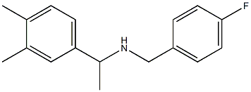 [1-(3,4-dimethylphenyl)ethyl][(4-fluorophenyl)methyl]amine Struktur