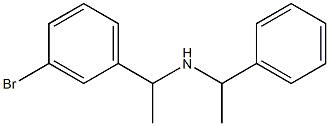 [1-(3-bromophenyl)ethyl](1-phenylethyl)amine Struktur