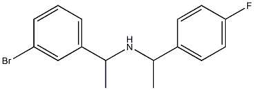 [1-(3-bromophenyl)ethyl][1-(4-fluorophenyl)ethyl]amine Struktur