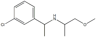 [1-(3-chlorophenyl)ethyl](1-methoxypropan-2-yl)amine Struktur