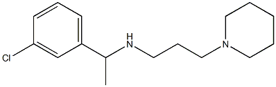 [1-(3-chlorophenyl)ethyl][3-(piperidin-1-yl)propyl]amine Struktur