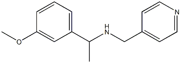 [1-(3-methoxyphenyl)ethyl](pyridin-4-ylmethyl)amine Struktur