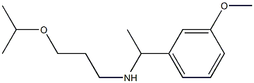 [1-(3-methoxyphenyl)ethyl][3-(propan-2-yloxy)propyl]amine Struktur