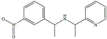 [1-(3-nitrophenyl)ethyl][1-(pyridin-2-yl)ethyl]amine Struktur