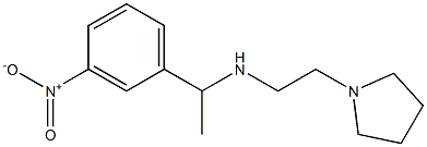 [1-(3-nitrophenyl)ethyl][2-(pyrrolidin-1-yl)ethyl]amine Struktur