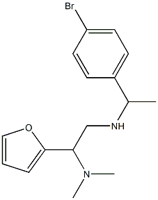 [1-(4-bromophenyl)ethyl][2-(dimethylamino)-2-(furan-2-yl)ethyl]amine Struktur